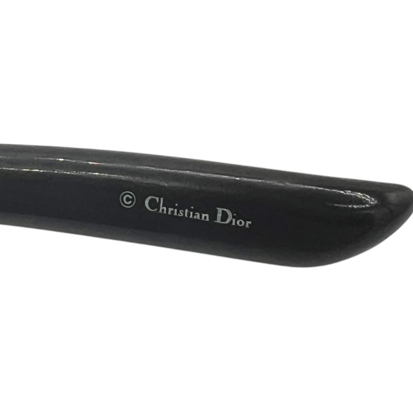 Christian Dior Brown & Purple Cannage Shield Sunglasses w/ Case
