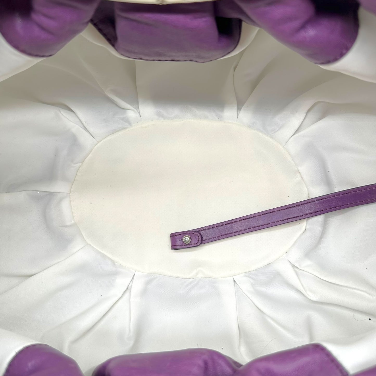 Christian Dior 2008 Purple Leather Babe Metal Top-Handle Handbag