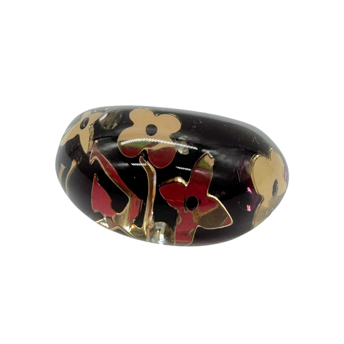 Louis Vuitton Bubble Ring Purple Gold Logo Inclusion