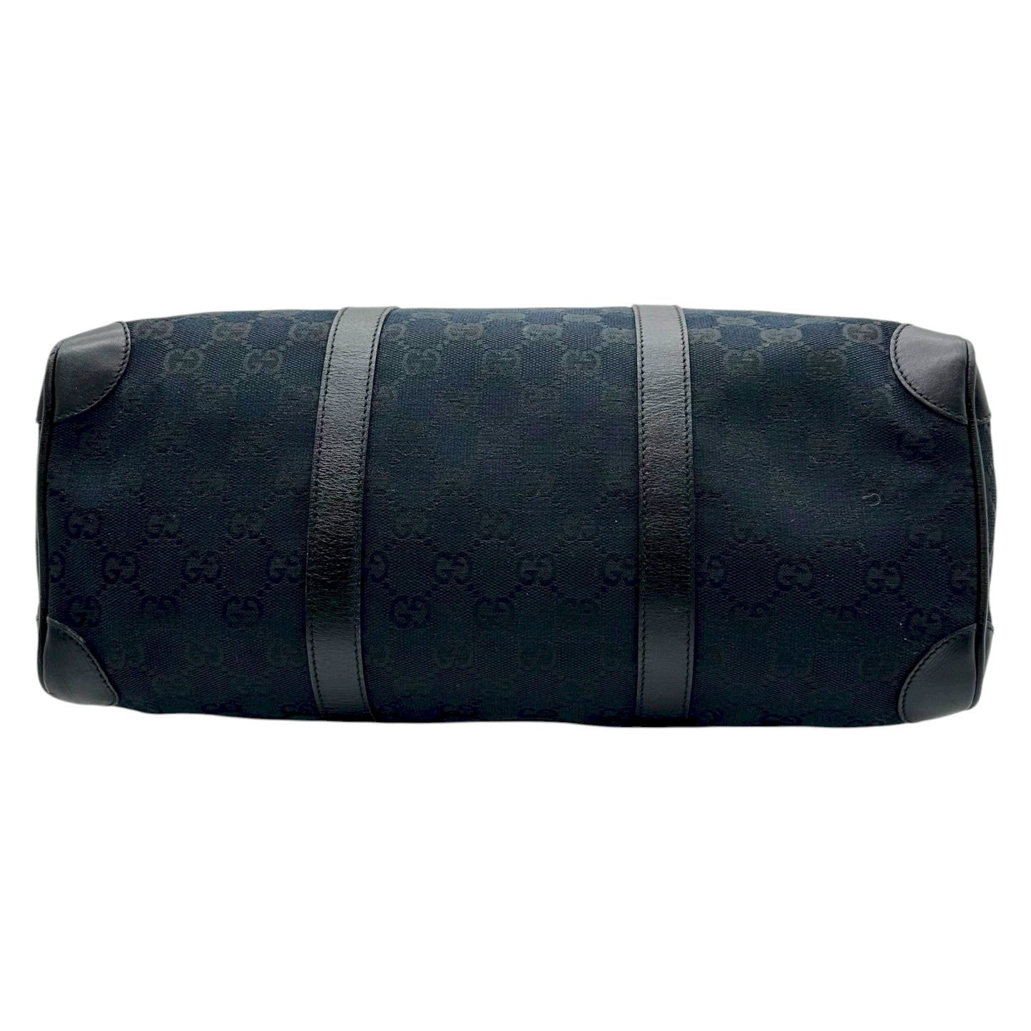 Gucci Black Monogram Boston Shoulder Bag