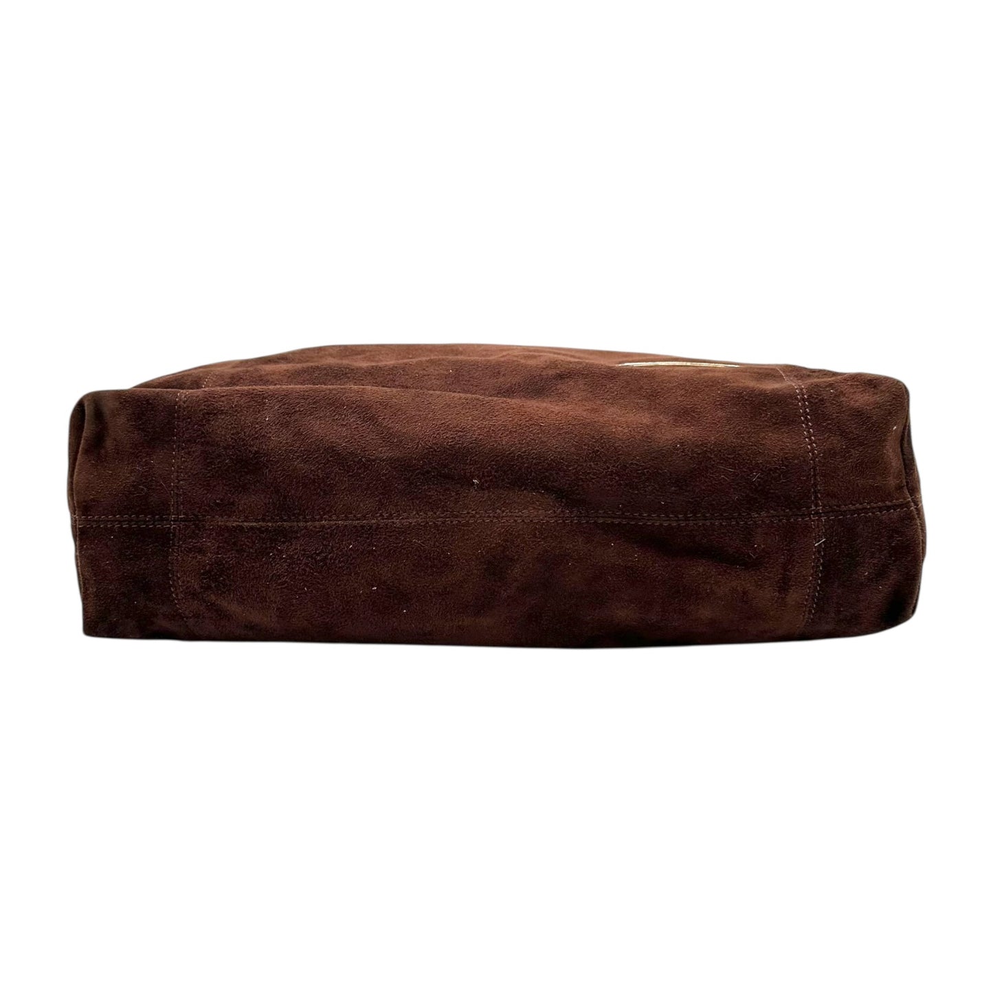 Fendi Chocolate Brown Suede Tote Bag