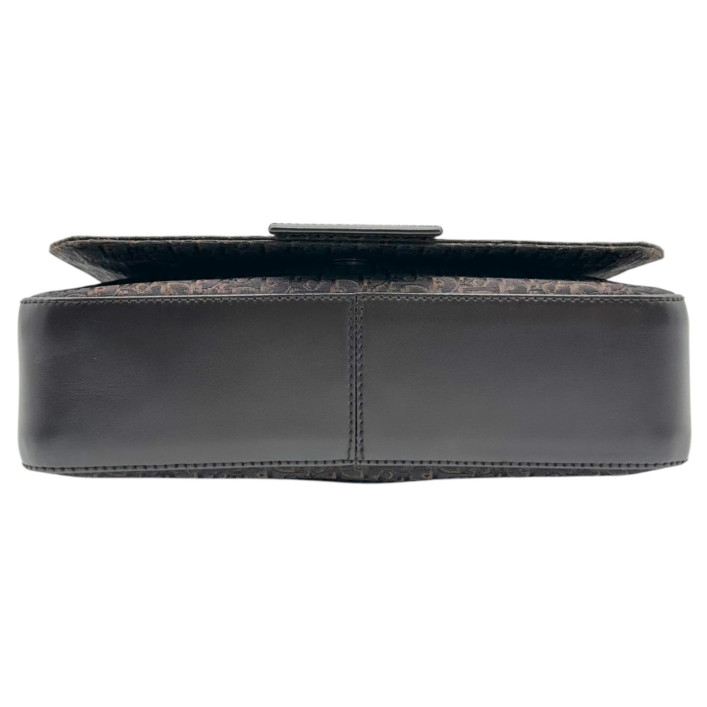 Christian Dior Dark Brown Trotter Monogram Street Chic Crossbody Satchel Bah