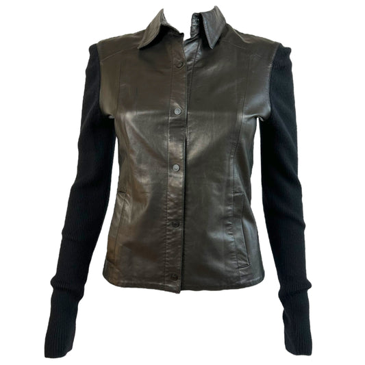 Gucci by Tom Ford Leather and Cashmere Jacket - Outfit Repeater