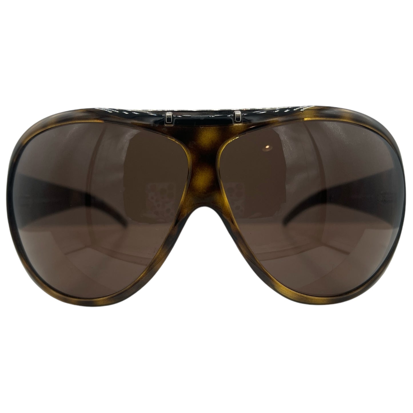 Dolce & Gabbana Brown Tortoise Oversized Sunglasses