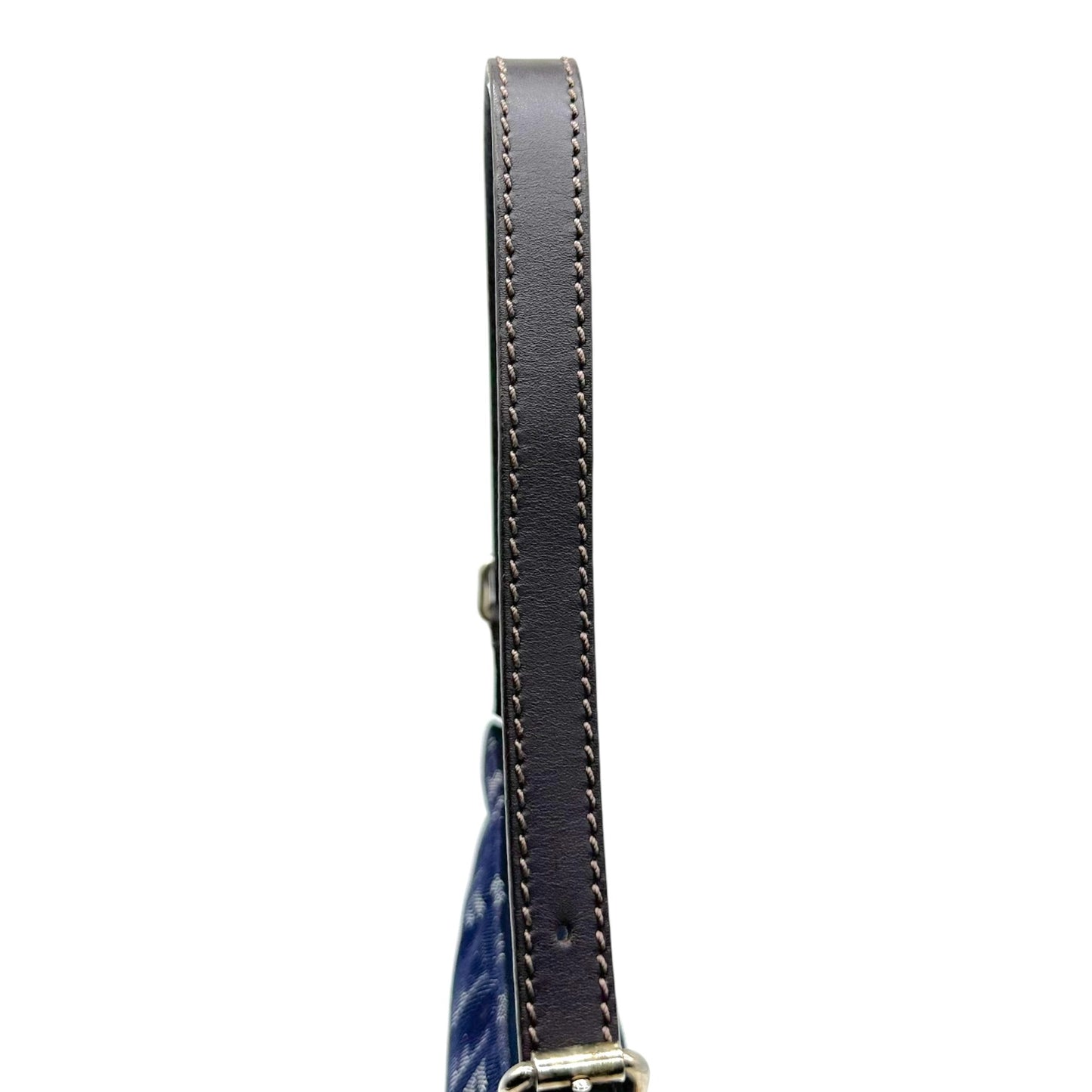 Fendi Blue Denim Zucchino Monogram Oyster Bag