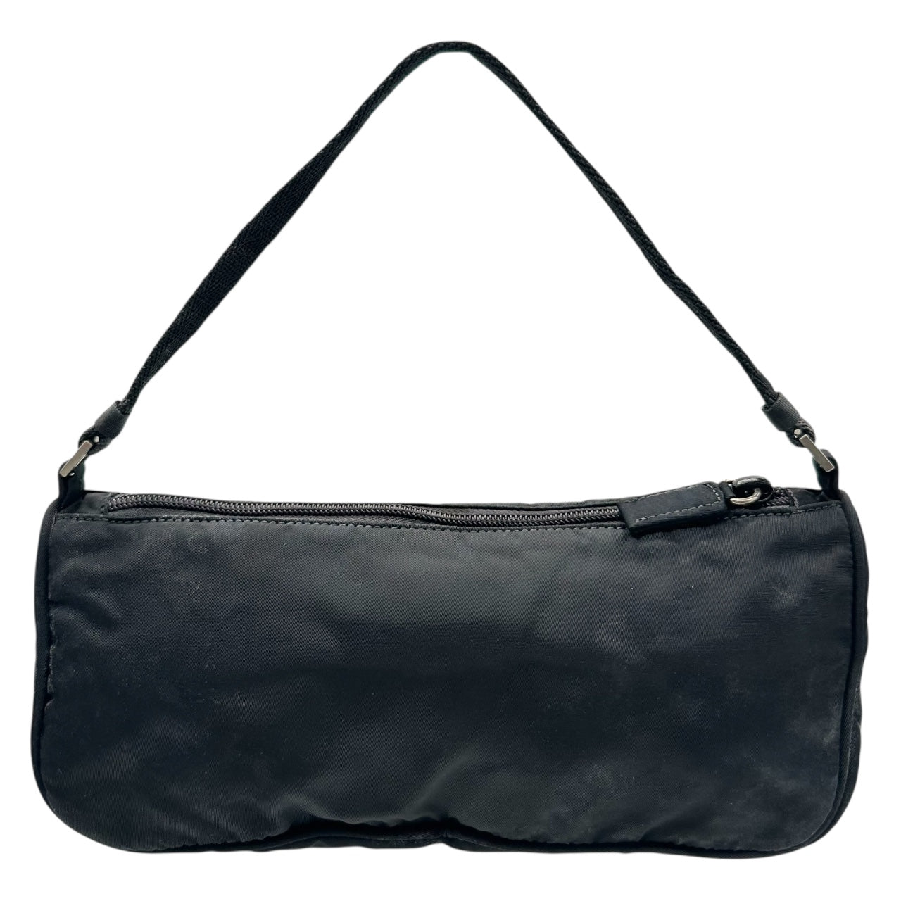 Prada Black Nylon Rectangle Mini Pochette Bag