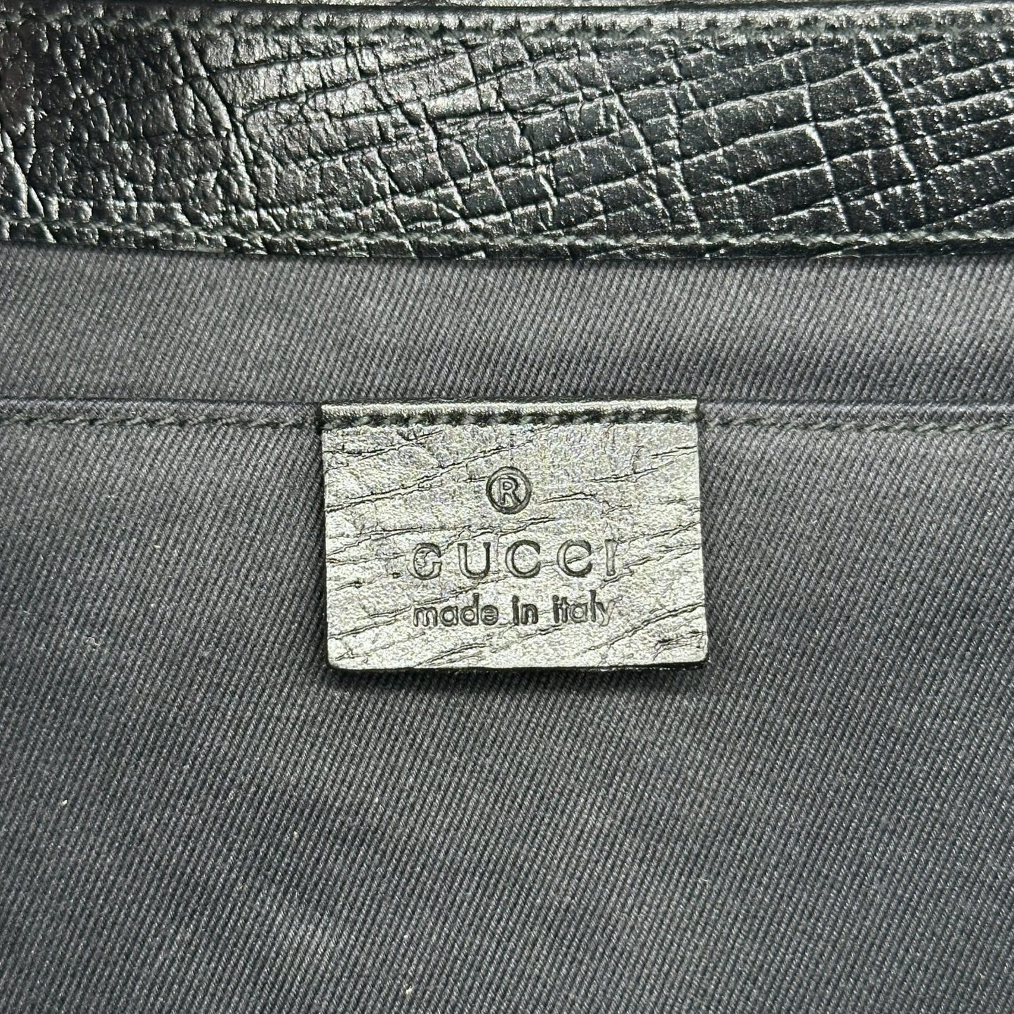 Gucci by Tom Ford Black Monogram Canvas Large Horsebit 2-Way Clutch Bag - Outfit Repeater