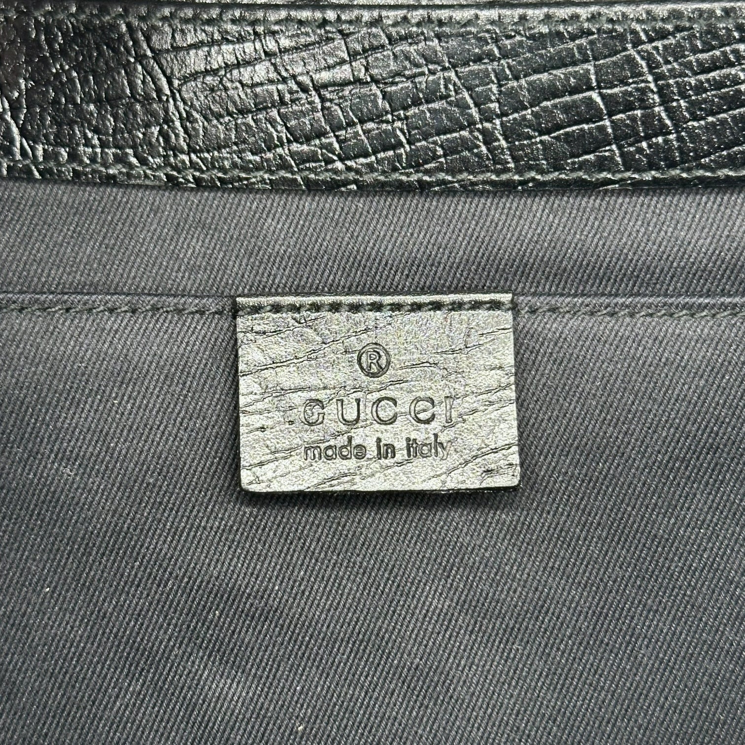 Gucci by Tom Ford Black Monogram Canvas Large Horsebit 2-Way Clutch Bag - Outfit Repeater