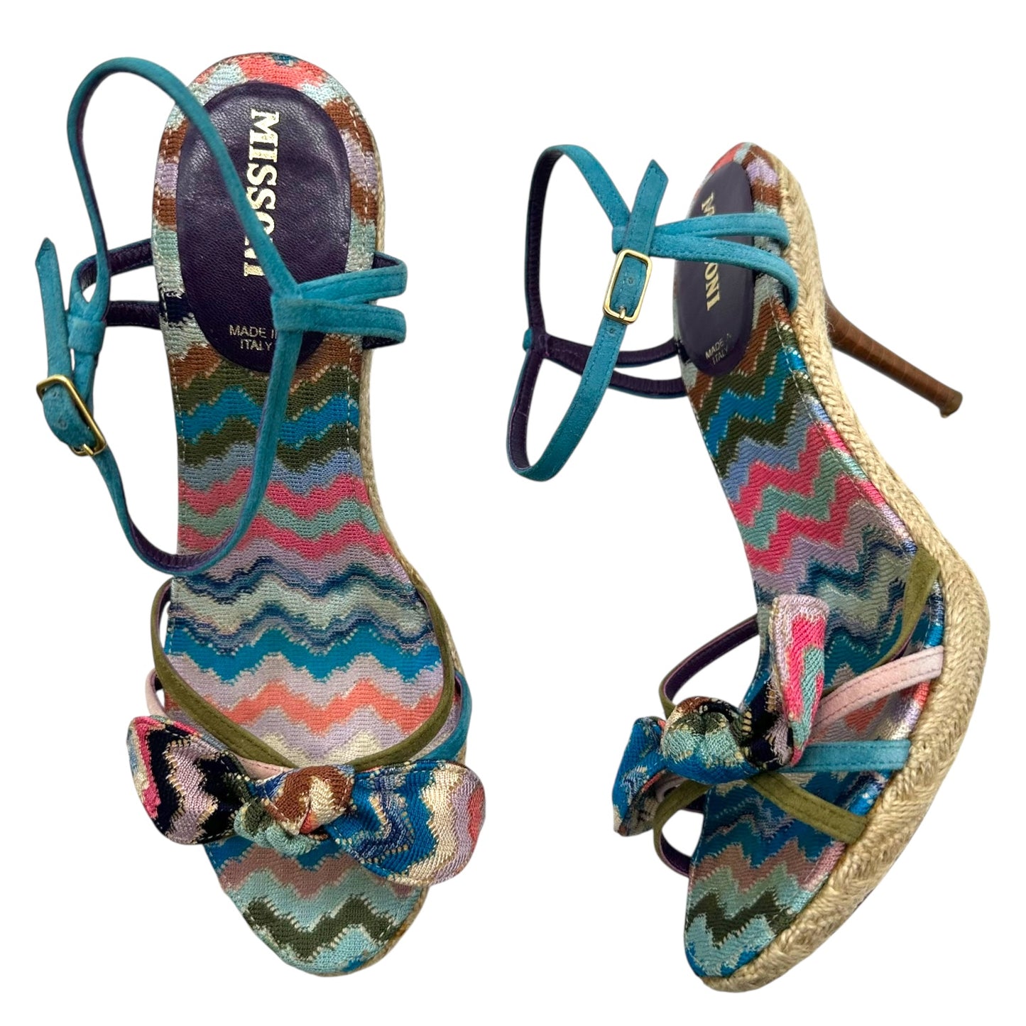 Missoni Multicolor Chevorn Esparille Heels