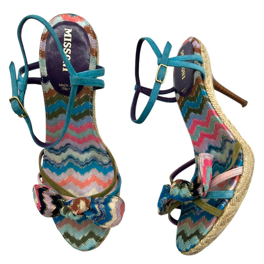 Missoni Multicolor Chevorn Esparille Heels