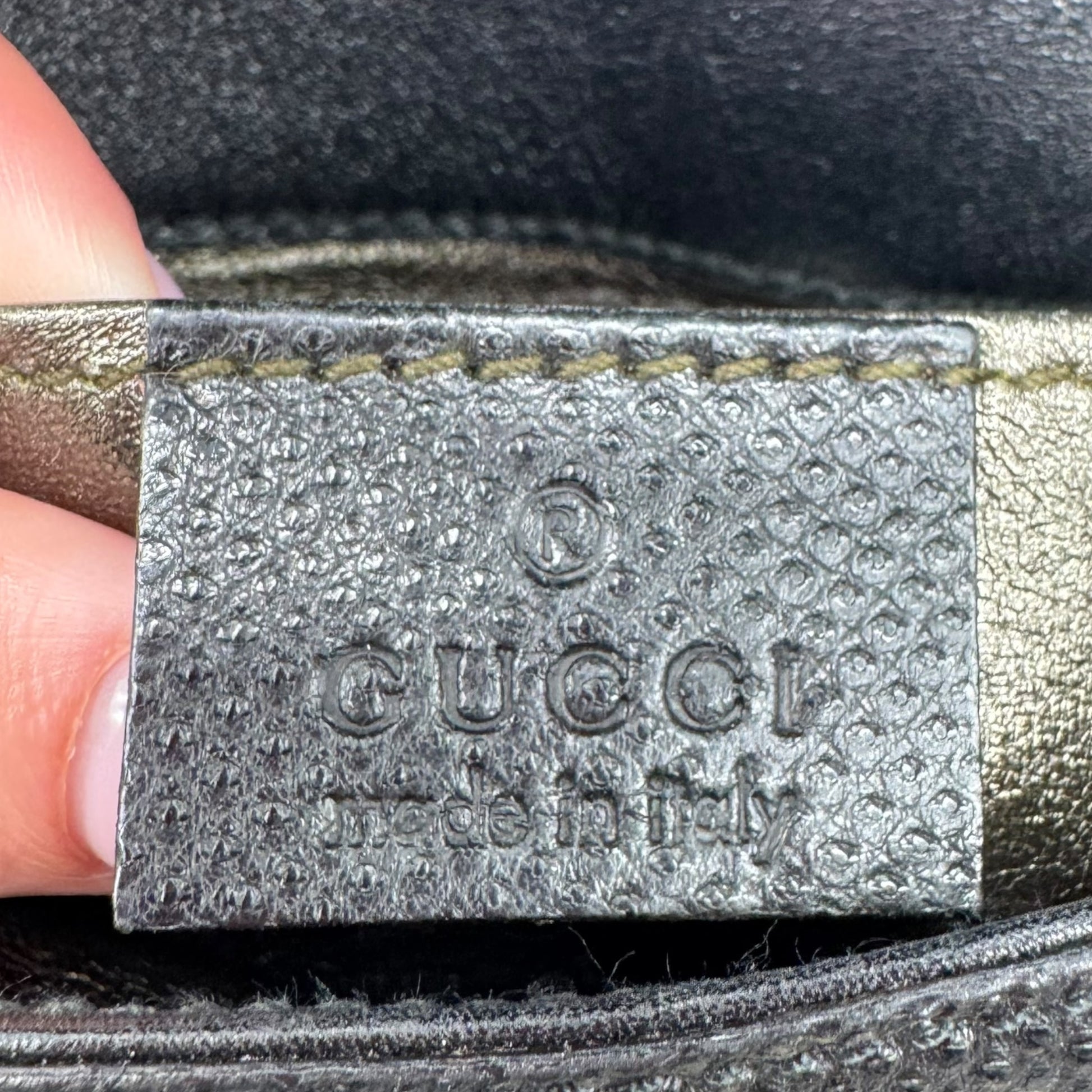 Gucci by Tom Ford Black Silk & Lizard Crystal Embellished Bamboo Mini Bag - Outfit Repeater