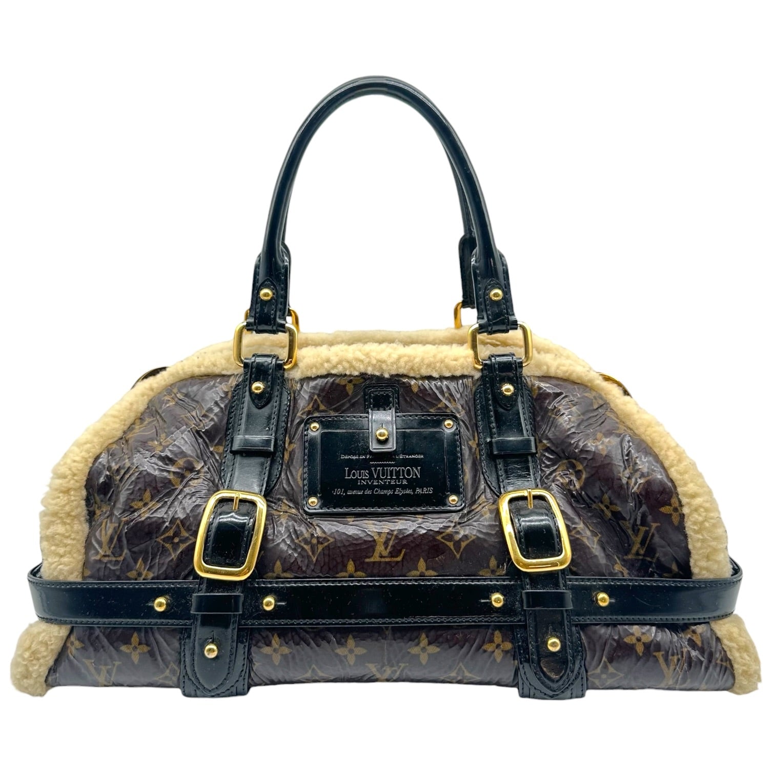 Louis Vuitton Shearling Monogram Storm Handbag