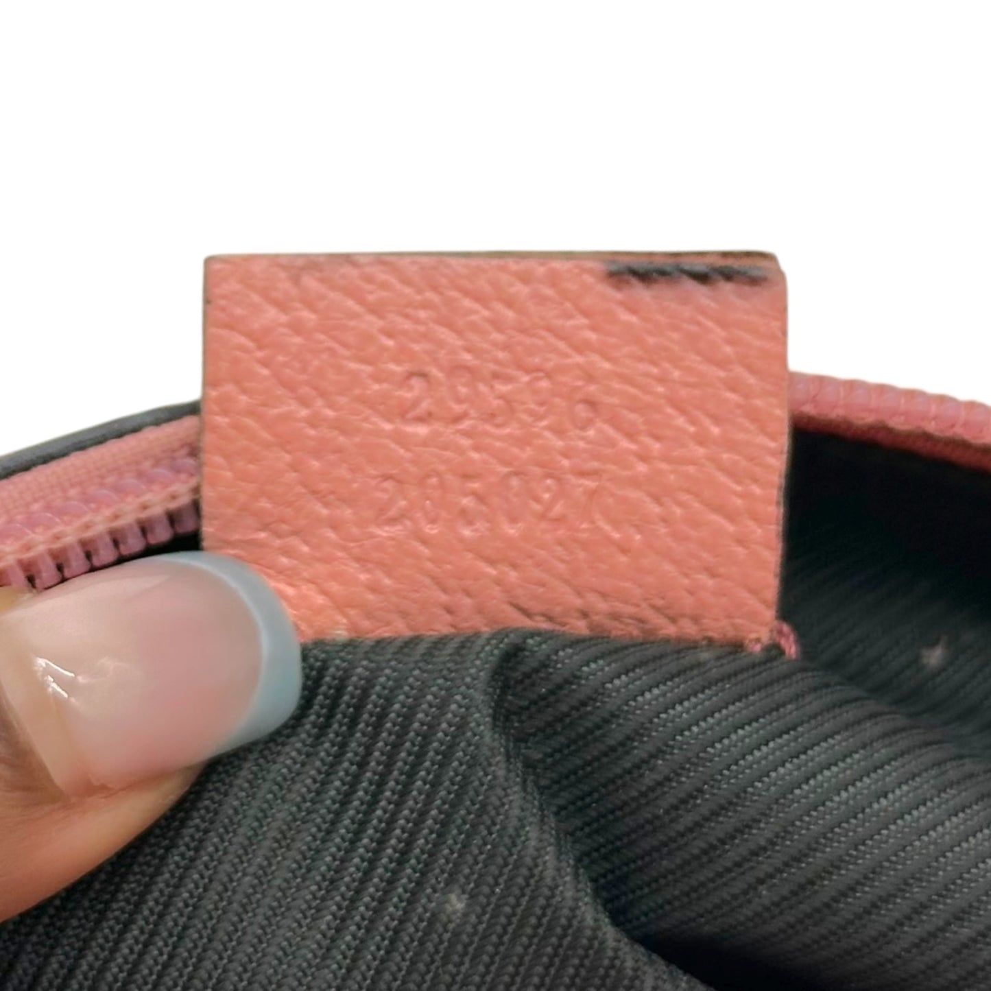 Gucci Small Cosmetic Pouch Pink Tan Monogram