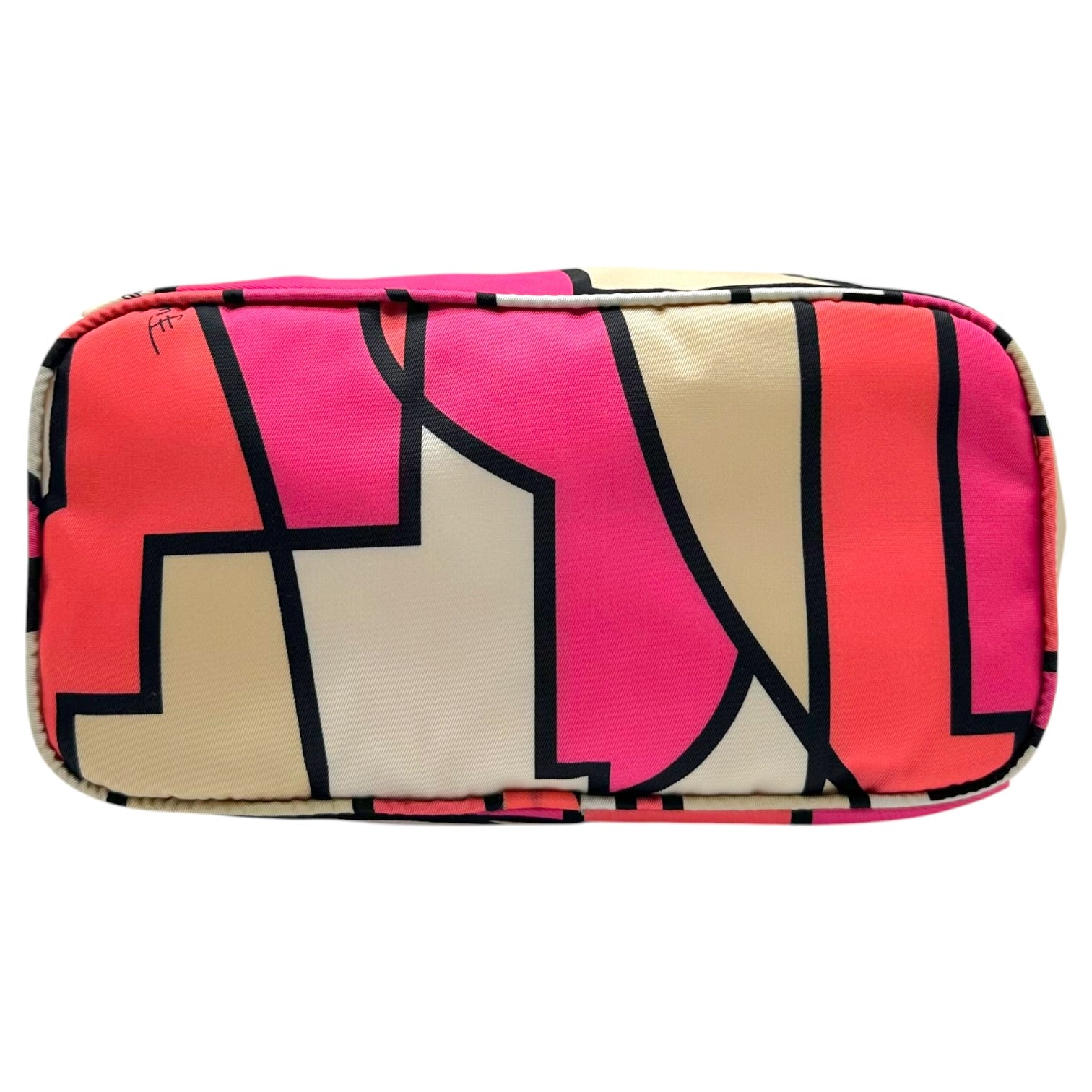 Emilio Pucci Printed Nylon Top Handle Pochette Bag