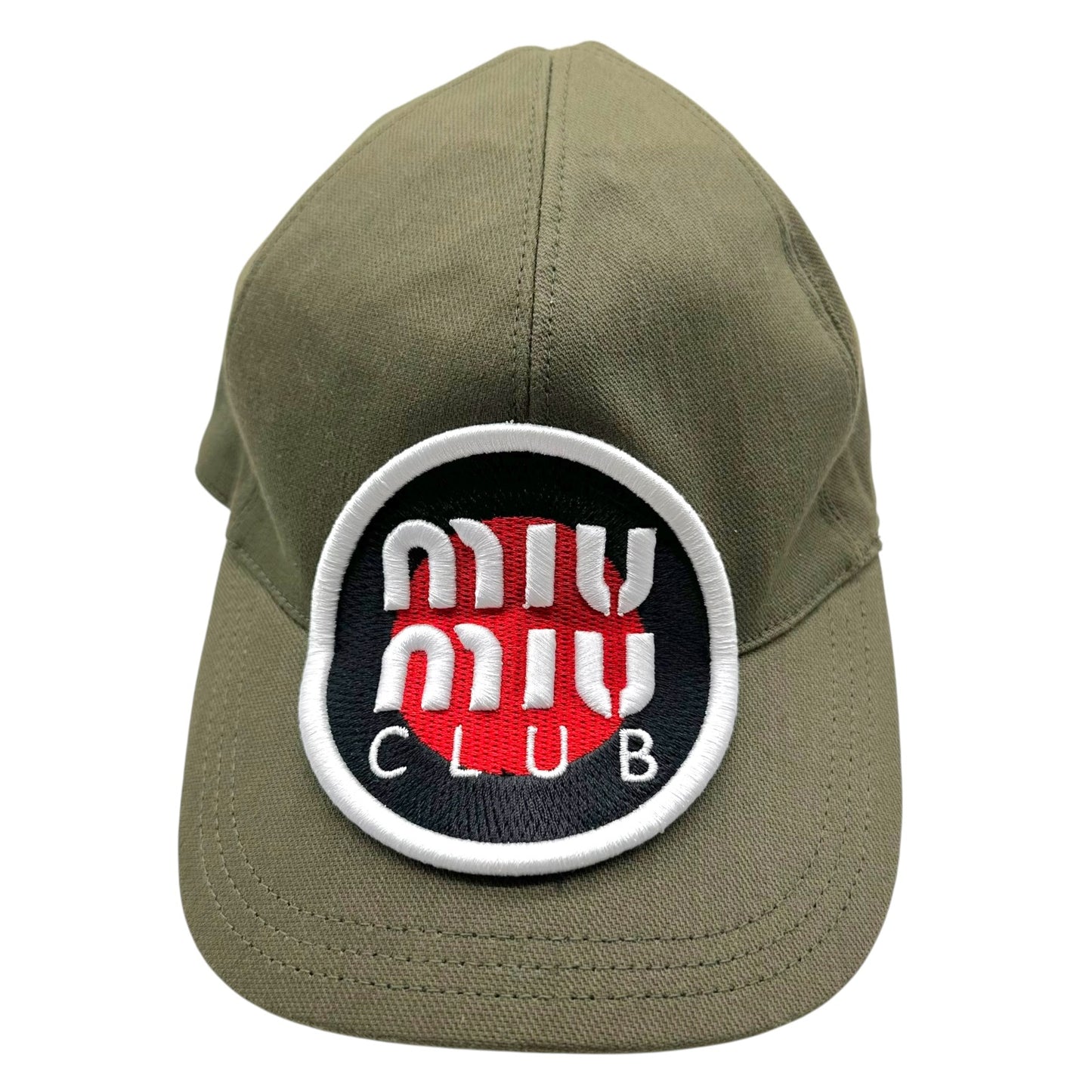 Miu Miu Baseball Cap Khaki Cotton 2010s