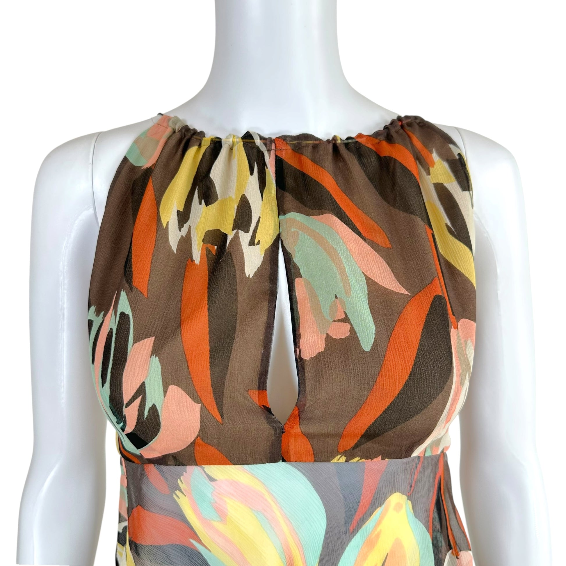 Missoni M Silk Multicolor Floral Top