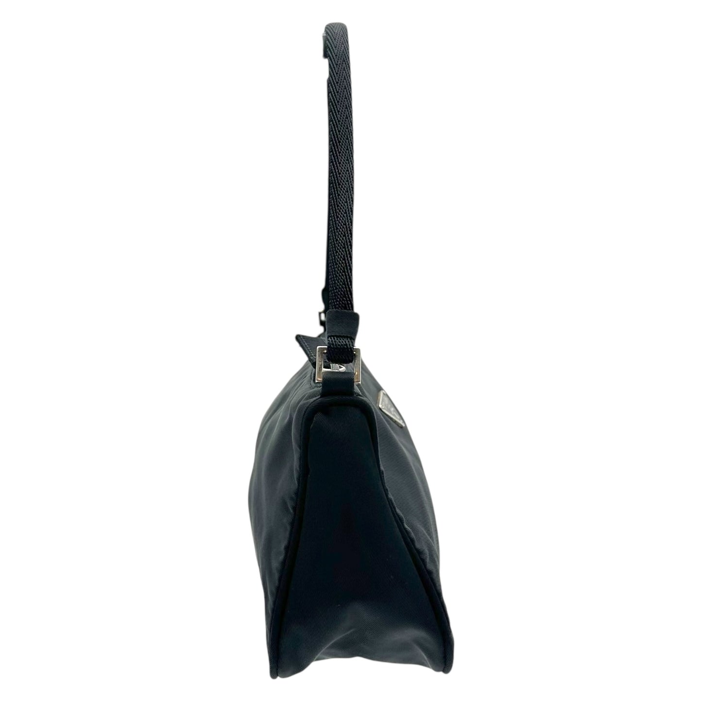 Prada Black Nylon Square Mini Pochette Bag