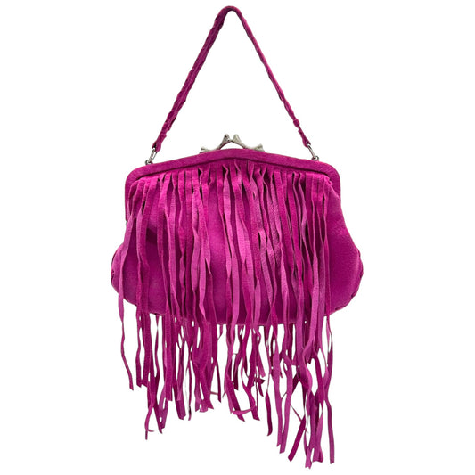 Vivienne Westwood Pink Suede Fringe Handbag