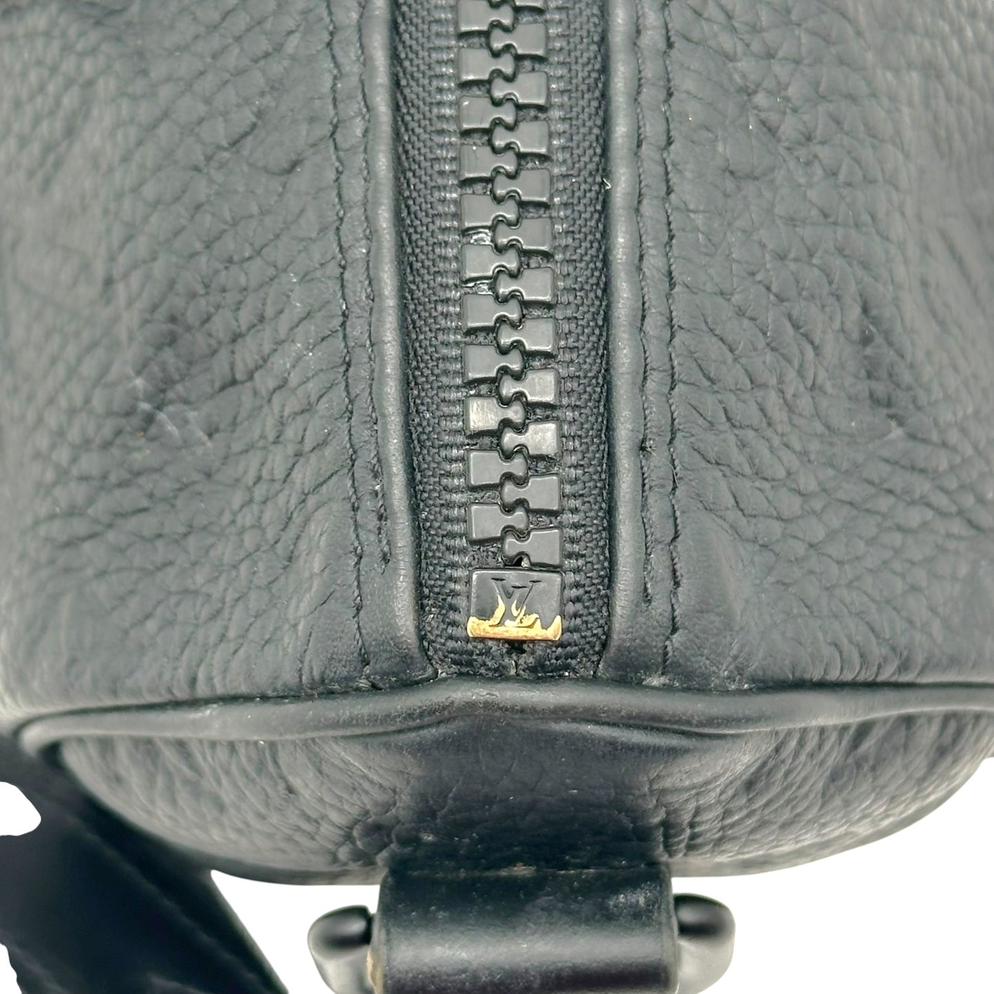 Louis Vuitton Black Embossed Monogram 2-Way Speedy Bandouliere 25 Bag