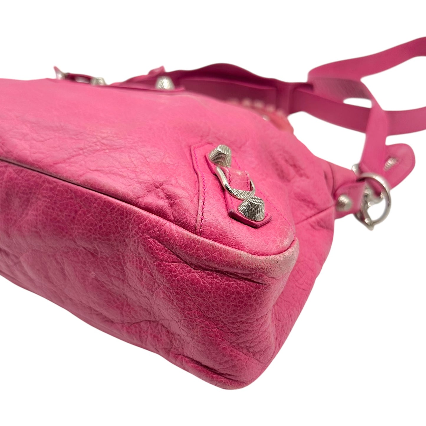 Balenciaga City Town Hot Pink Leather 2-Way Bag