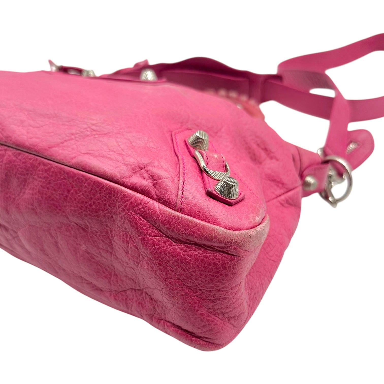 Balenciaga City Town Hot Pink Leather 2-Way Bag