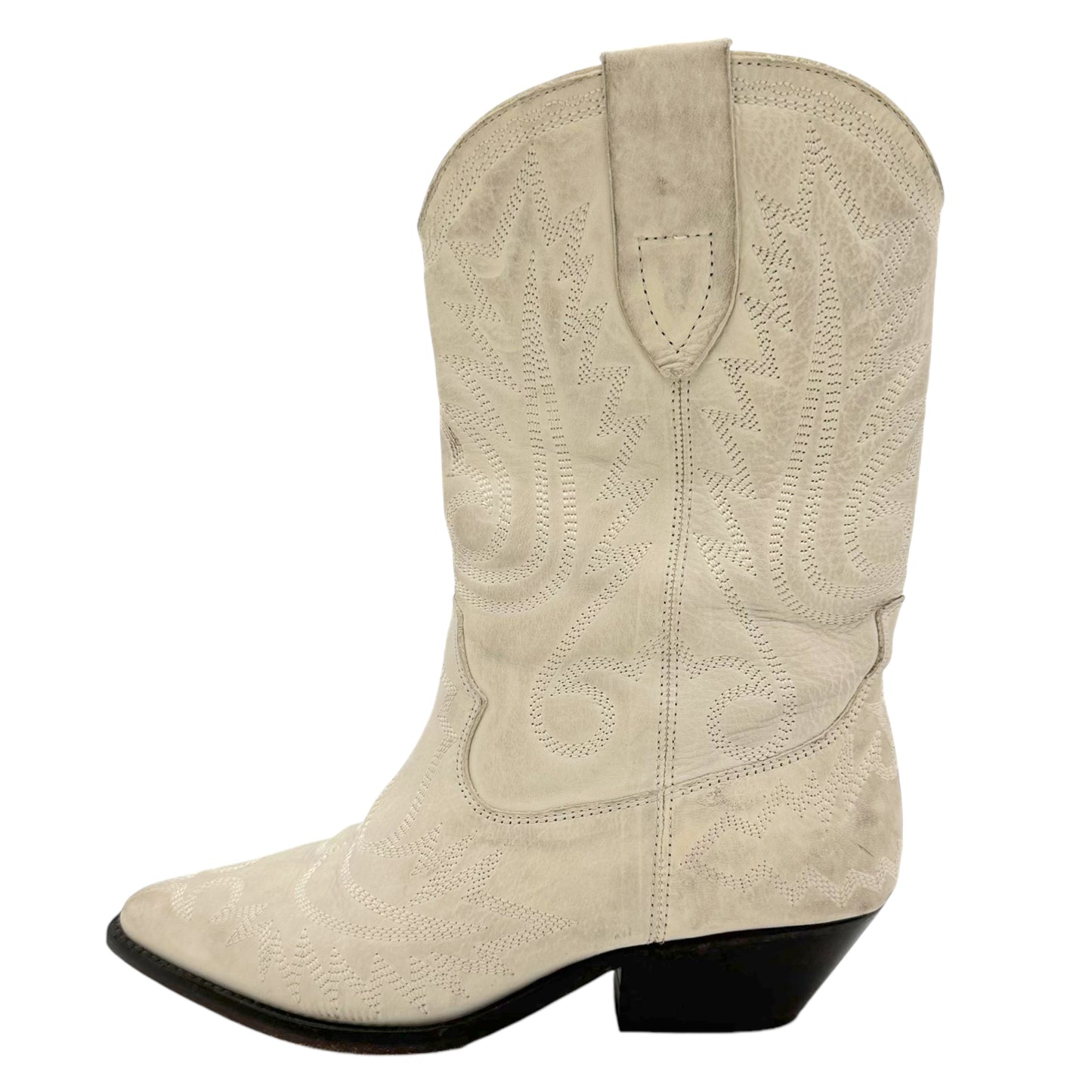 Isabel Marant Ivory Cowboy Boots