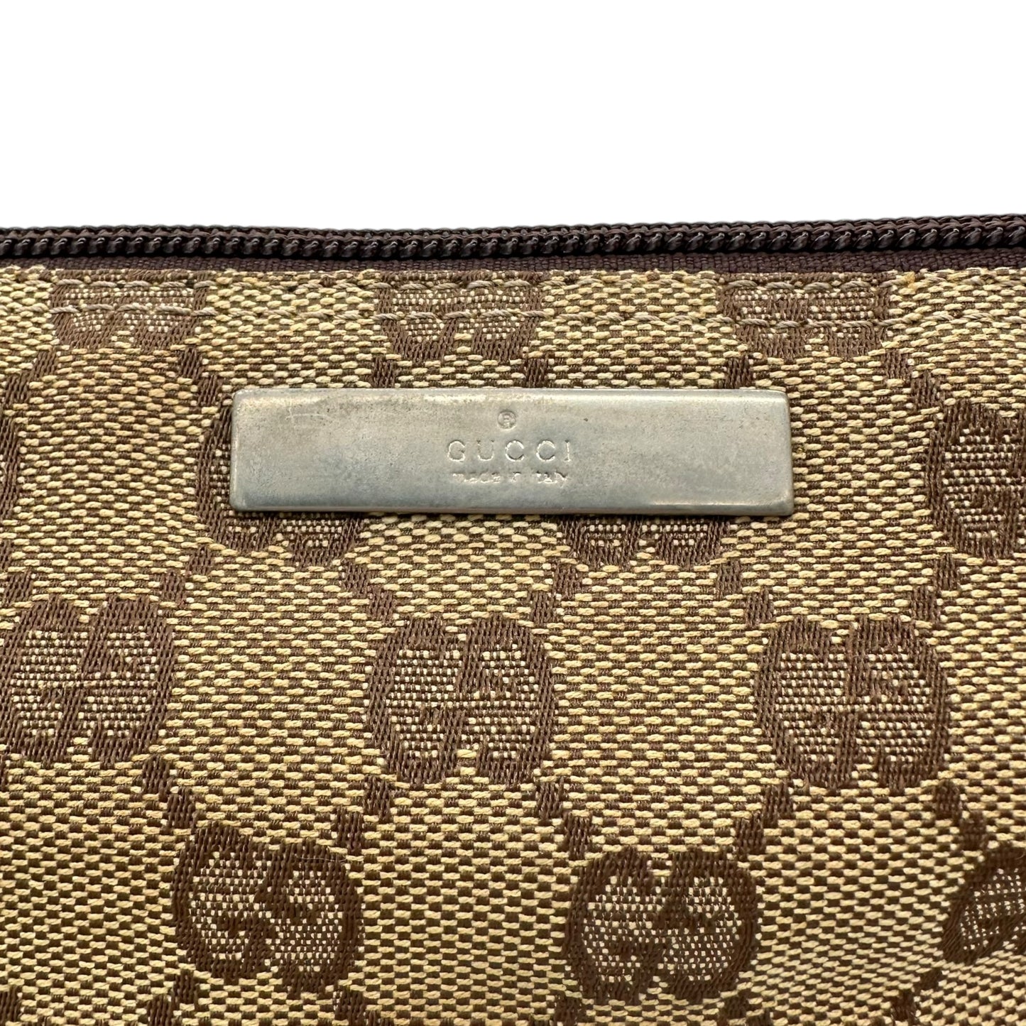 Gucci Tan Monogram Pochette Bag