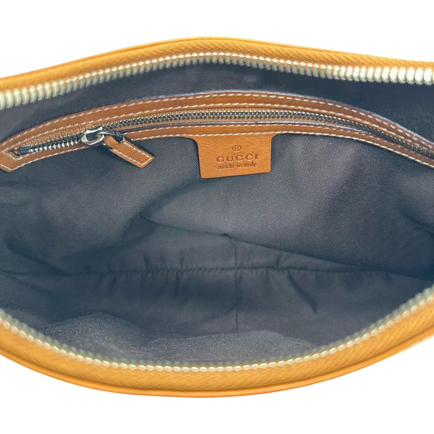 Gucci by Tom Ford Tan & Blue 'Thong' Bag