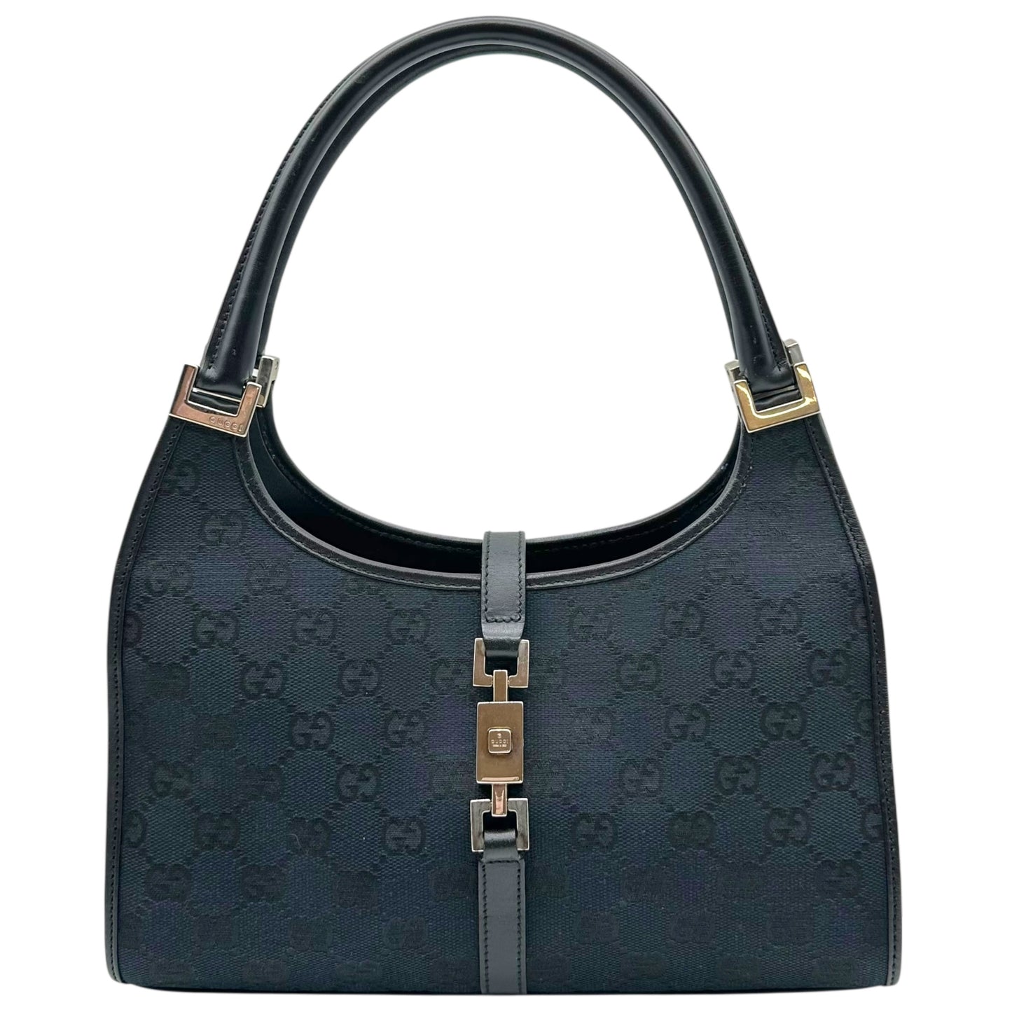Gucci Black Monogram Canvas Mini Jackie Bag