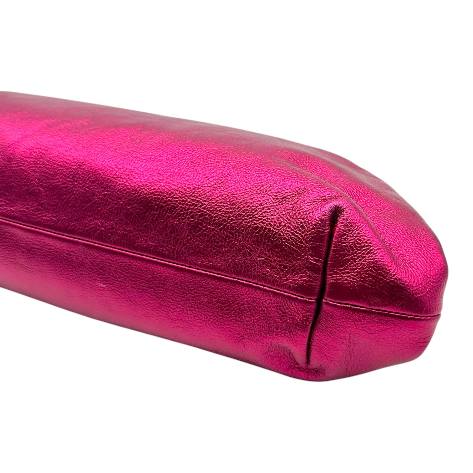 Dolce & Gabbana Metallic Pink Silver Clutch Bag