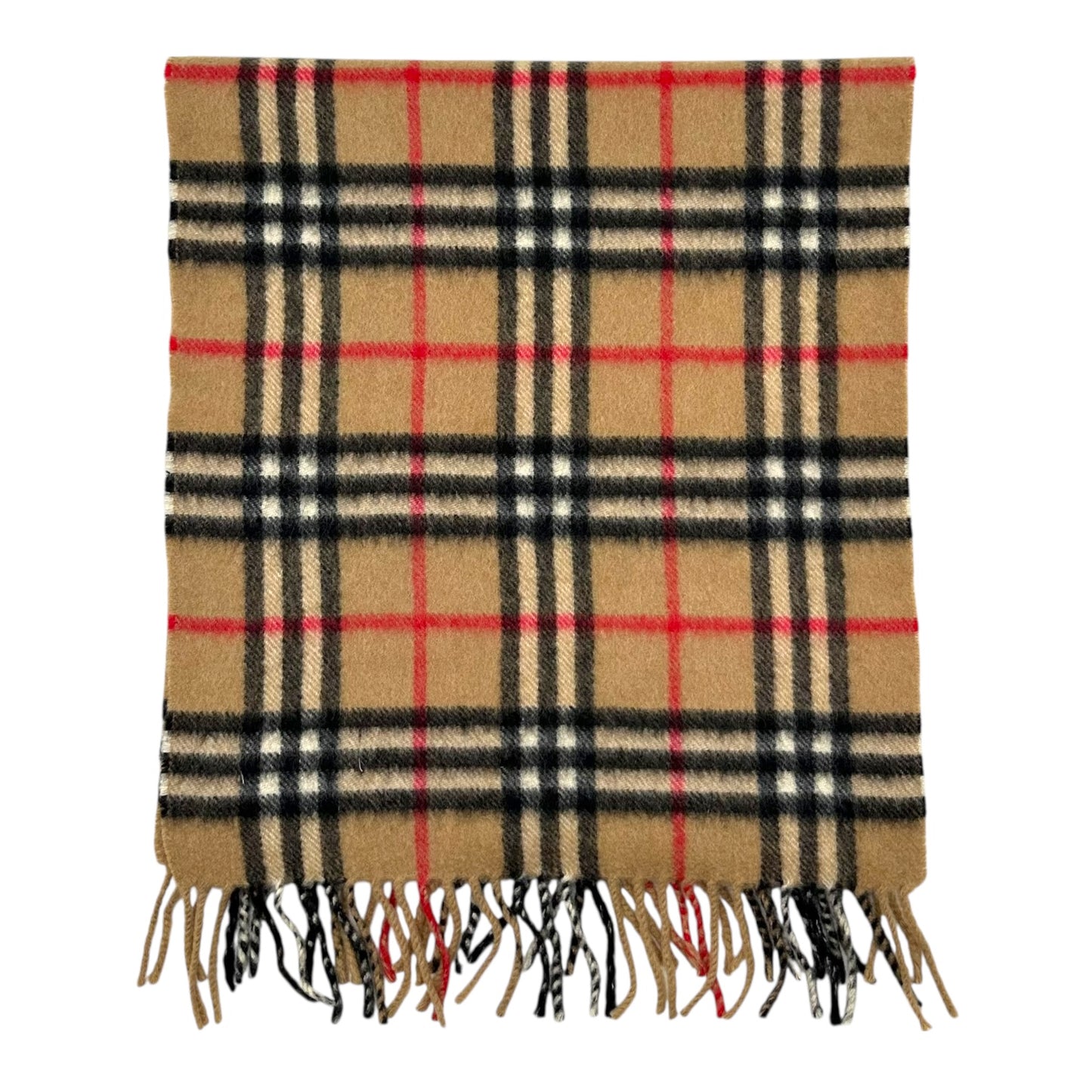 Burberry Classic Nova Check Plaid Cashmere Scarf