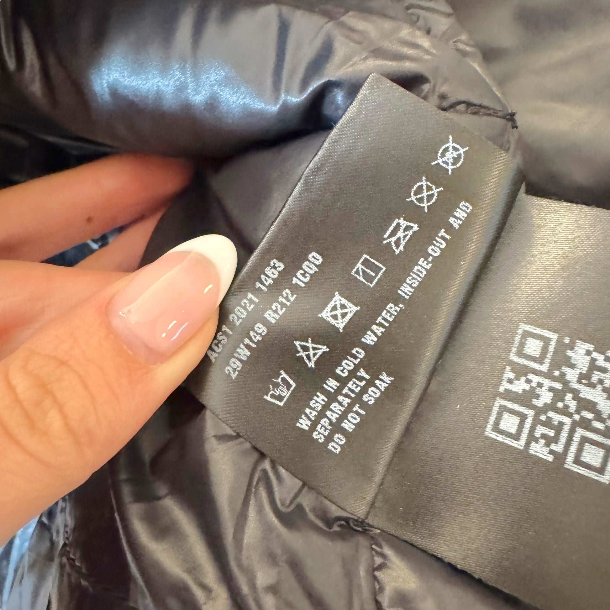 Prada Black Down Fill Quilted Puffer Coat