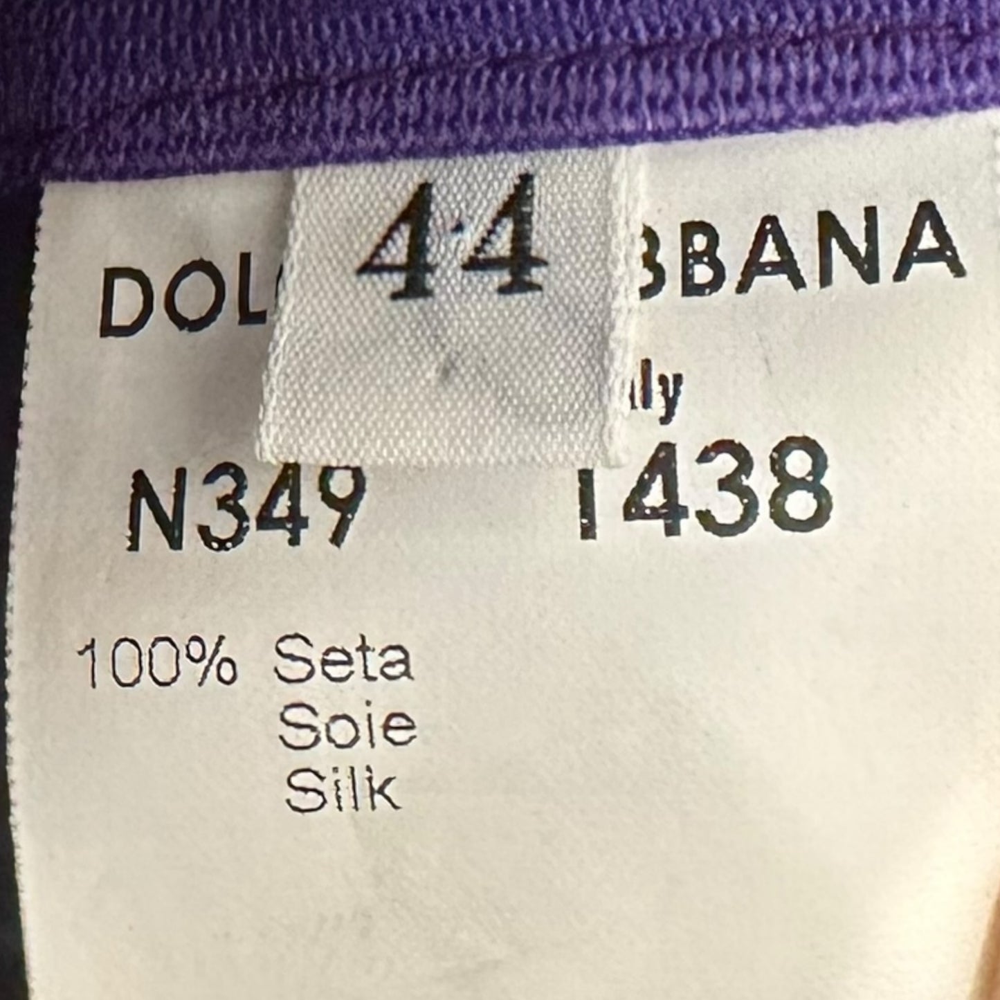 Dolce & Gabbana Purple Silk Corset Midi Dress
