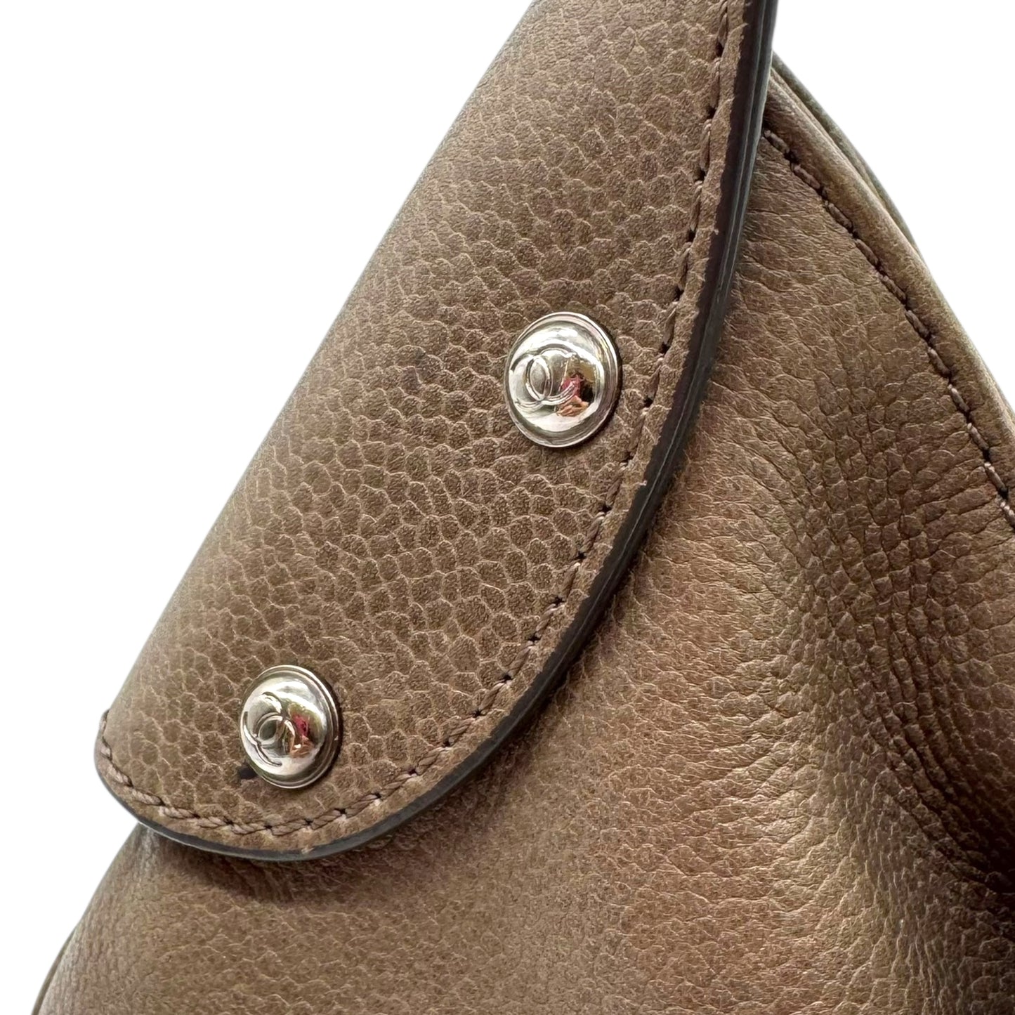 Chanel Gray Caviar Leather Matelasse Hobo Bag 2008-09 - Outfit Repeater