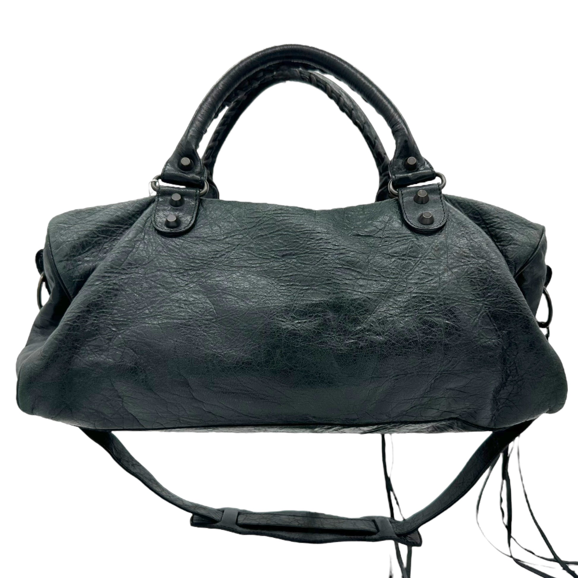 Balenciaga Black Leather City Bag - Outfit Repeater
