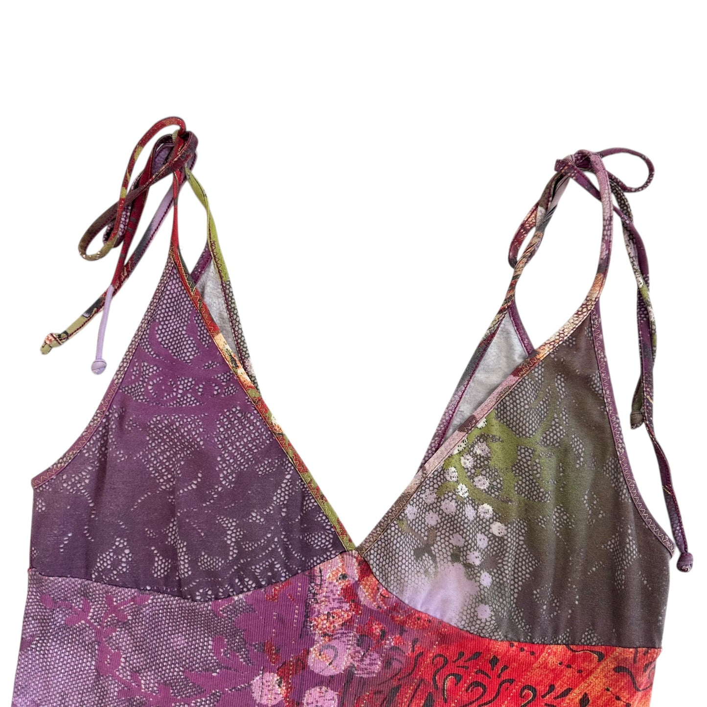 Just Cavalli Roberto Cavalli Multicolor Printed Tie Strap Cami - Outfit Repeater