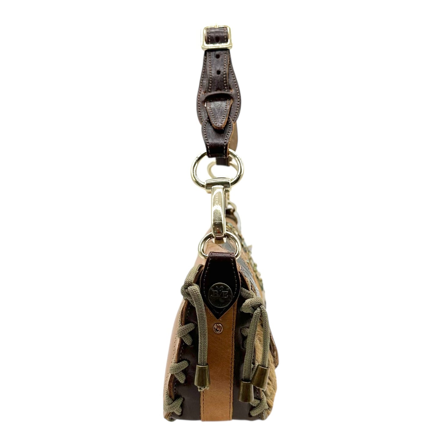 Bracher Emden Rhinestone Patchwork East West Shoulder Bag