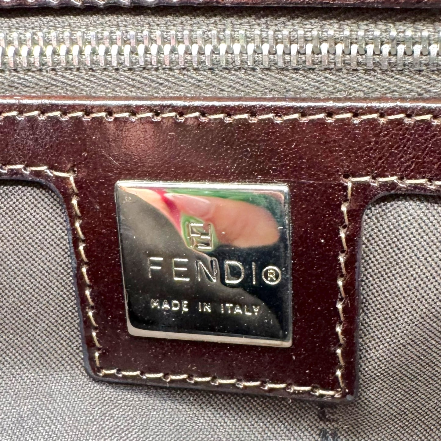 Fendi Black Suede & Brown Leather Baguette Bag - Outfit Repeater