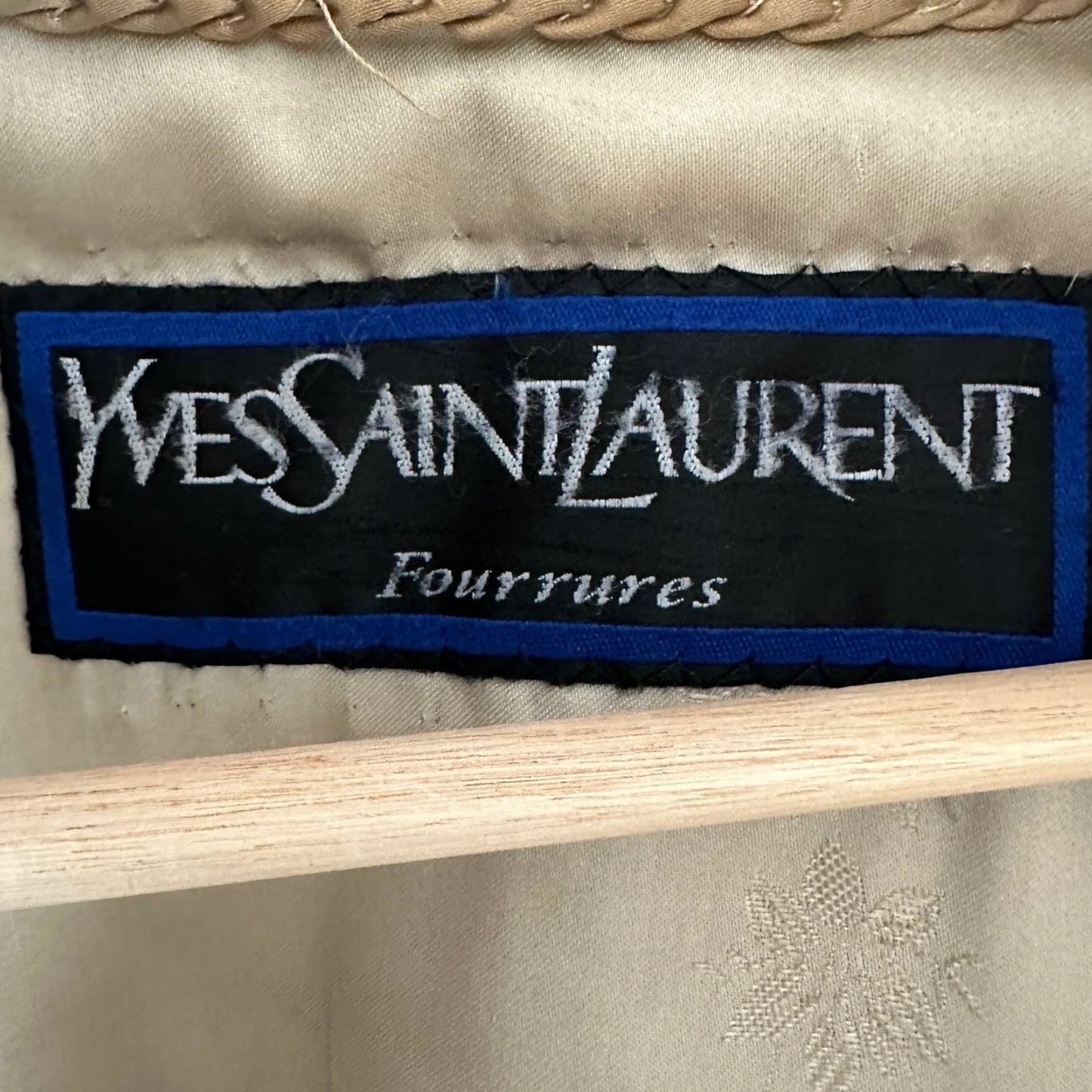 Yves Saint Laurent Sapphire Gray Mink Fur Coat