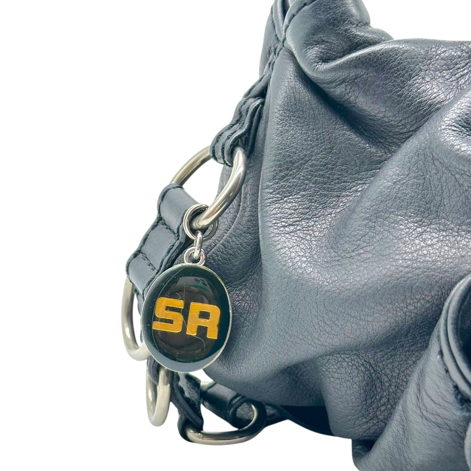 Sonia Rykiel Black Silver Studded Cargo Pocket Bag