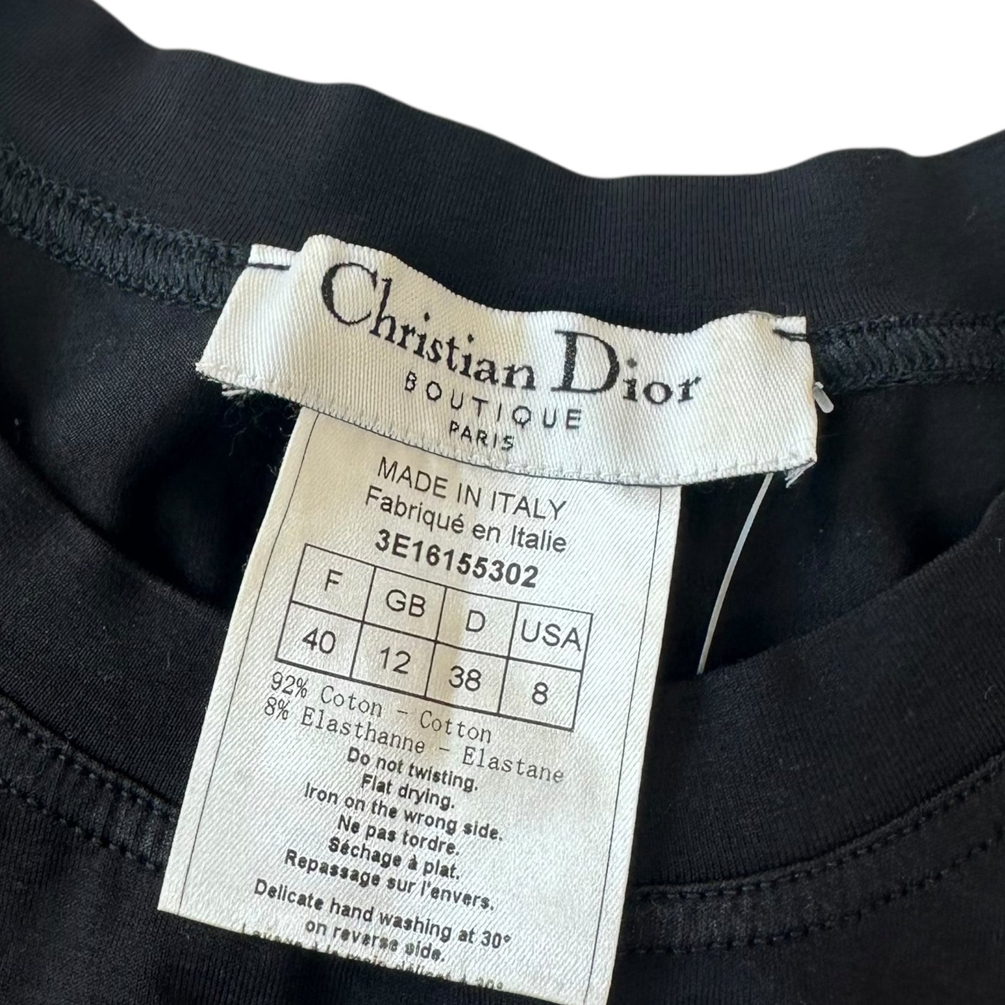 Christian Dior S/S 2003 Black Patchwork Letter J'Adore Dior Tank - Outfit Repeater