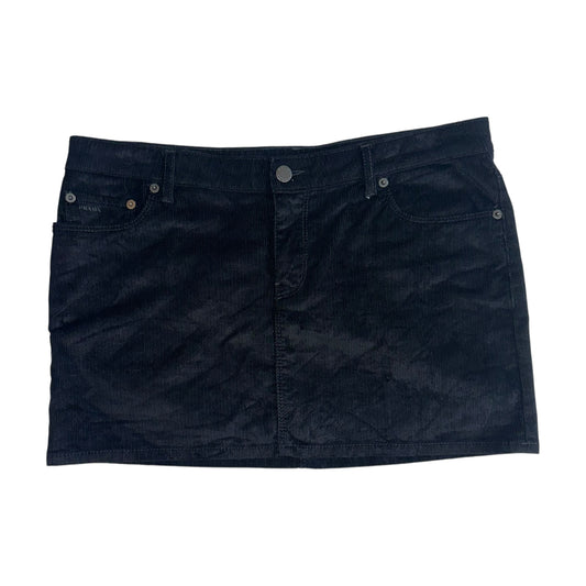 Prada Black Corduroy Mini Skirt