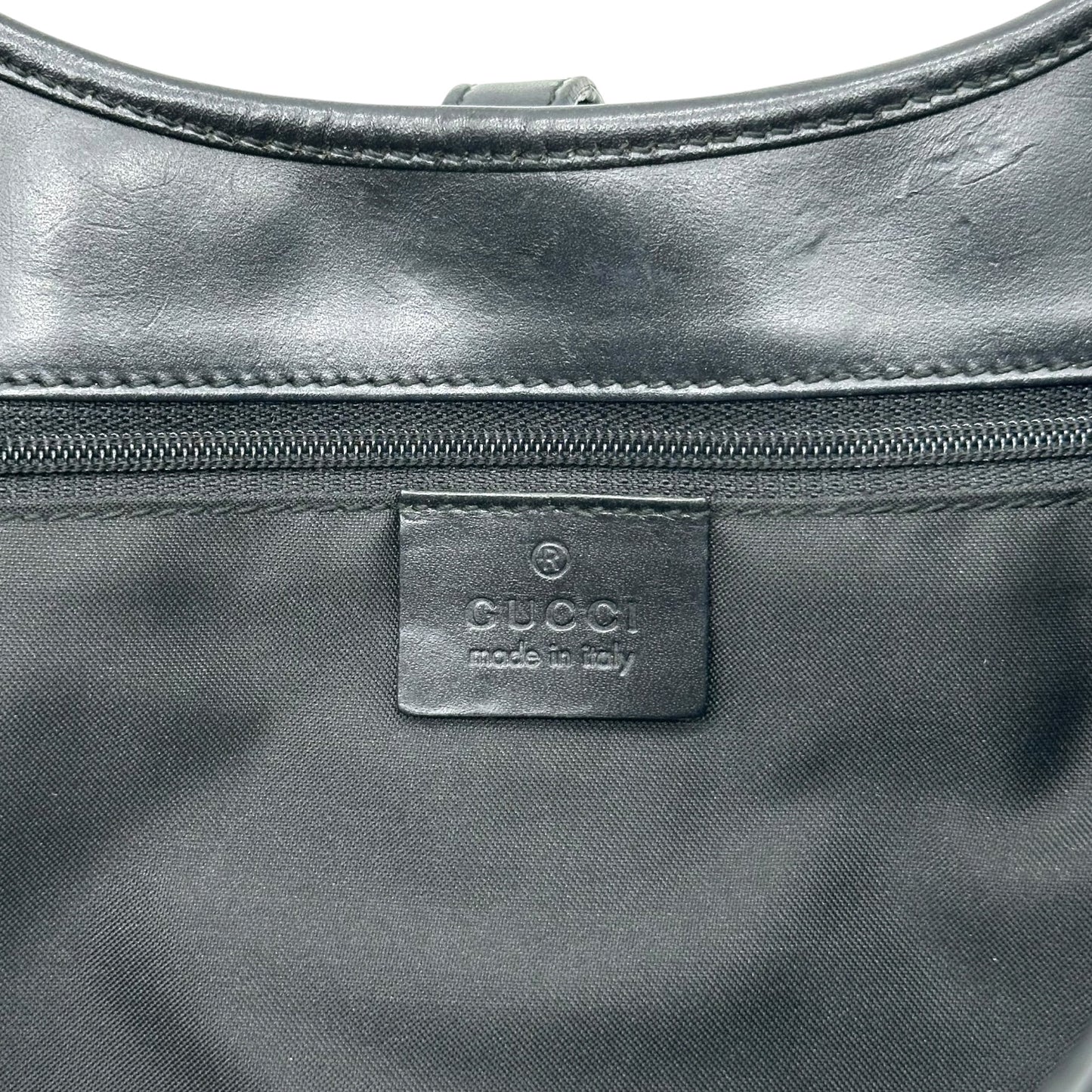 Gucci Black Large Monogram Mini Jackie Bag