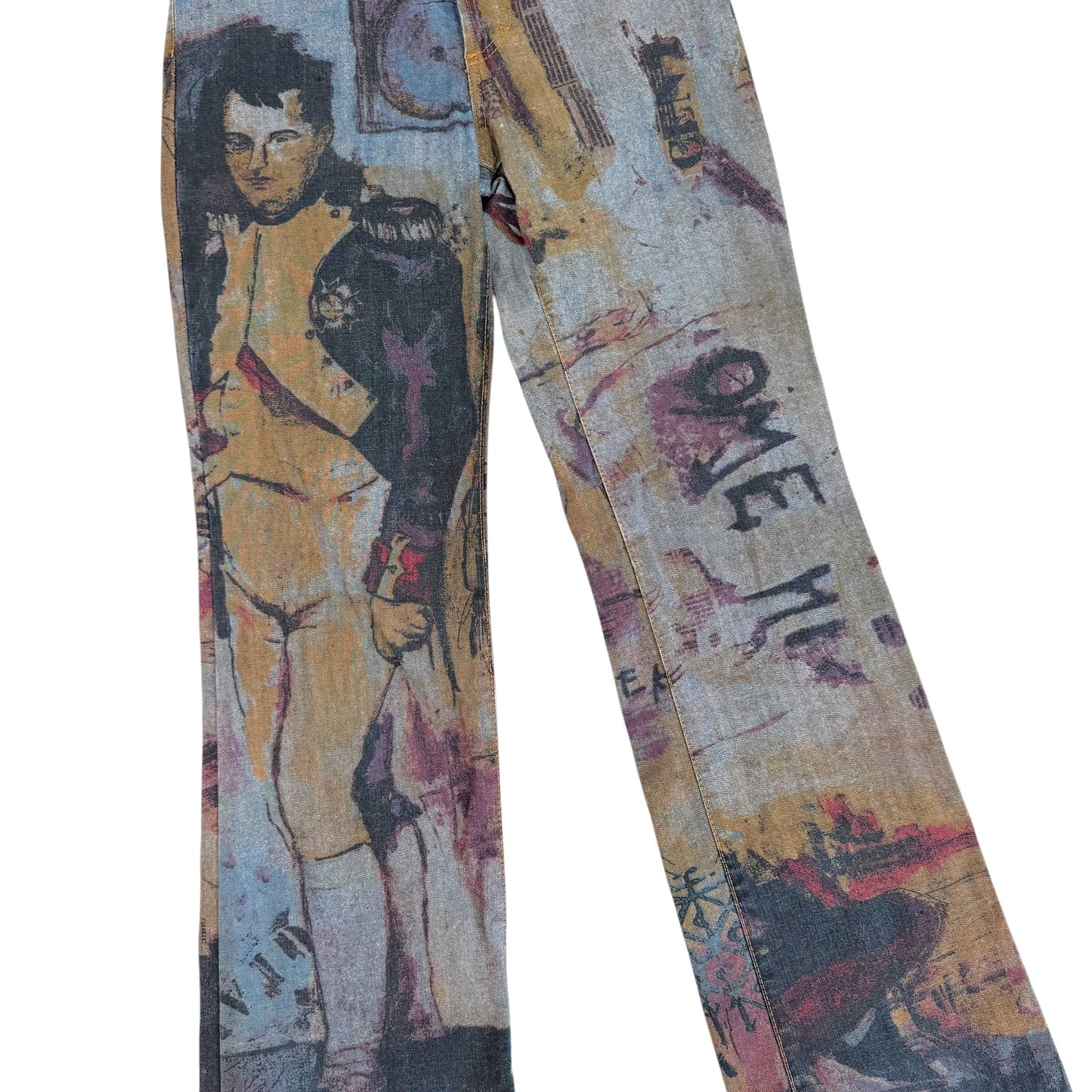 Just Cavalli Roberto Cavalli Multicolor 'Napoleon' Printed Jeans
