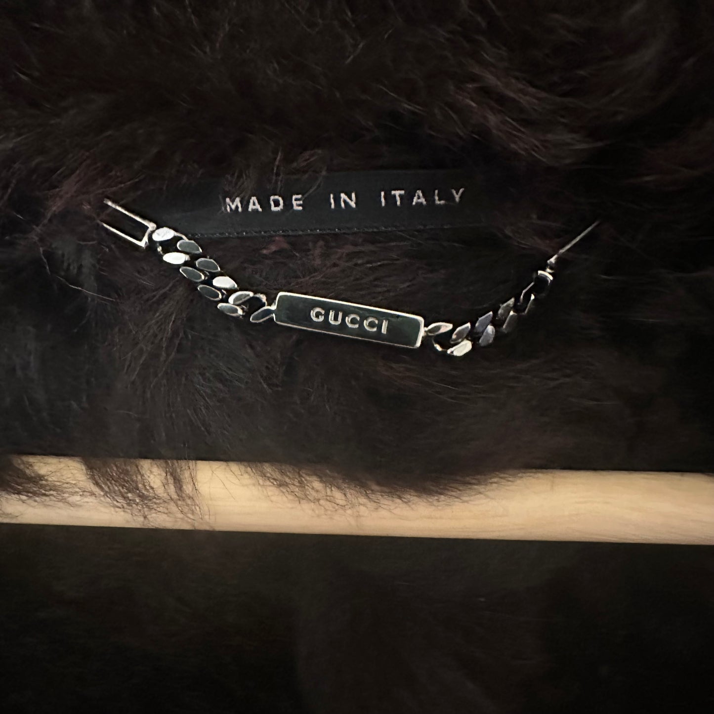 Gucci by Tom Ford 90's Burgundy Shearling Blazer Coat