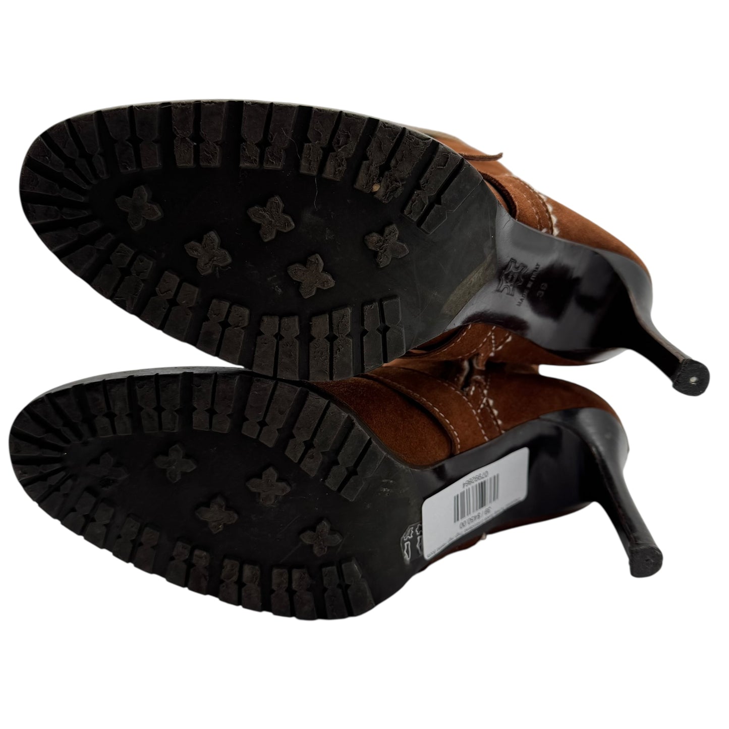 Dsquared2 Runway Suede Embroidered Thigh High Heeled Boots - Outfit Repeater