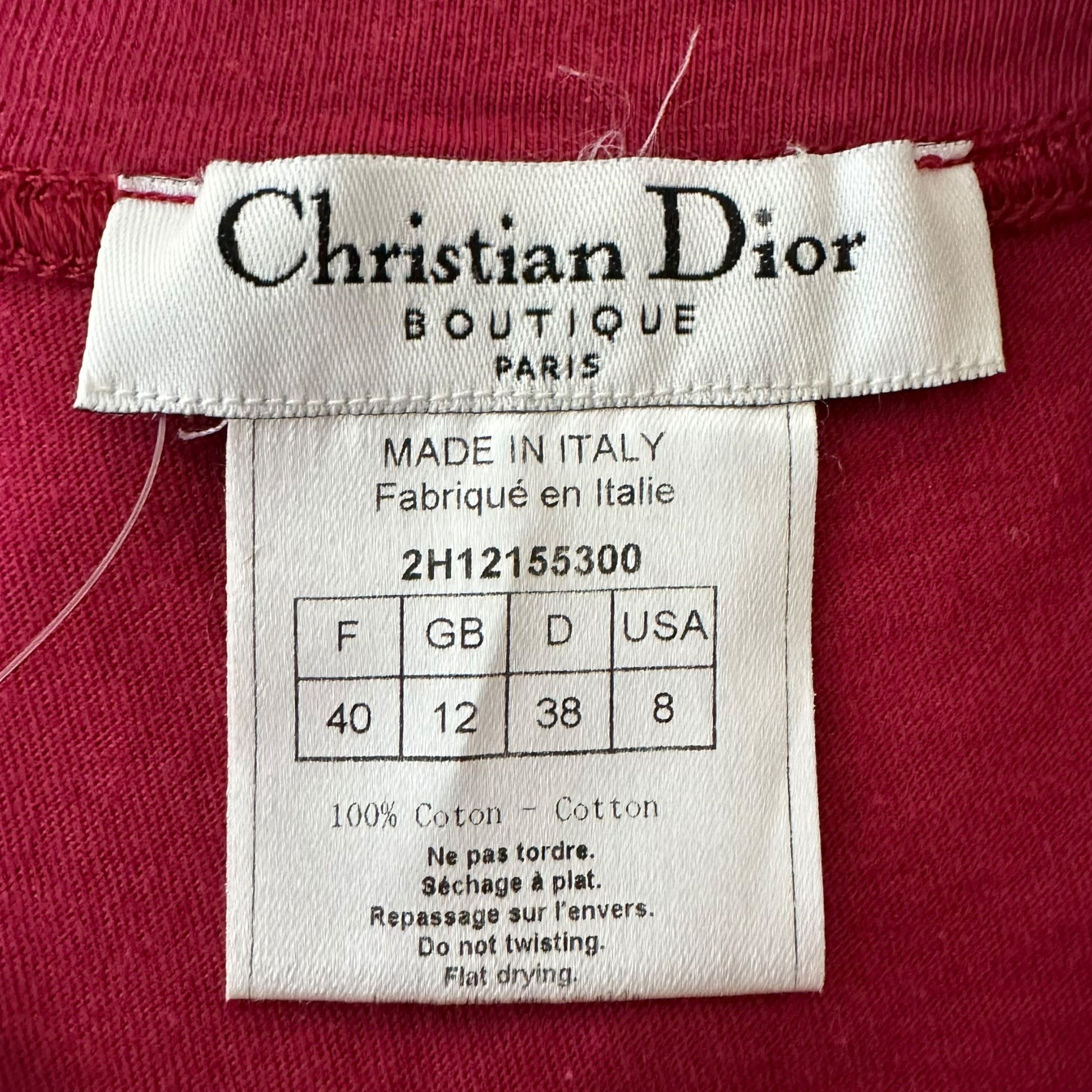 Christian Dior S/S 2002 Pink and Yellow J'Adore Dior Tank - Outfit Repeater