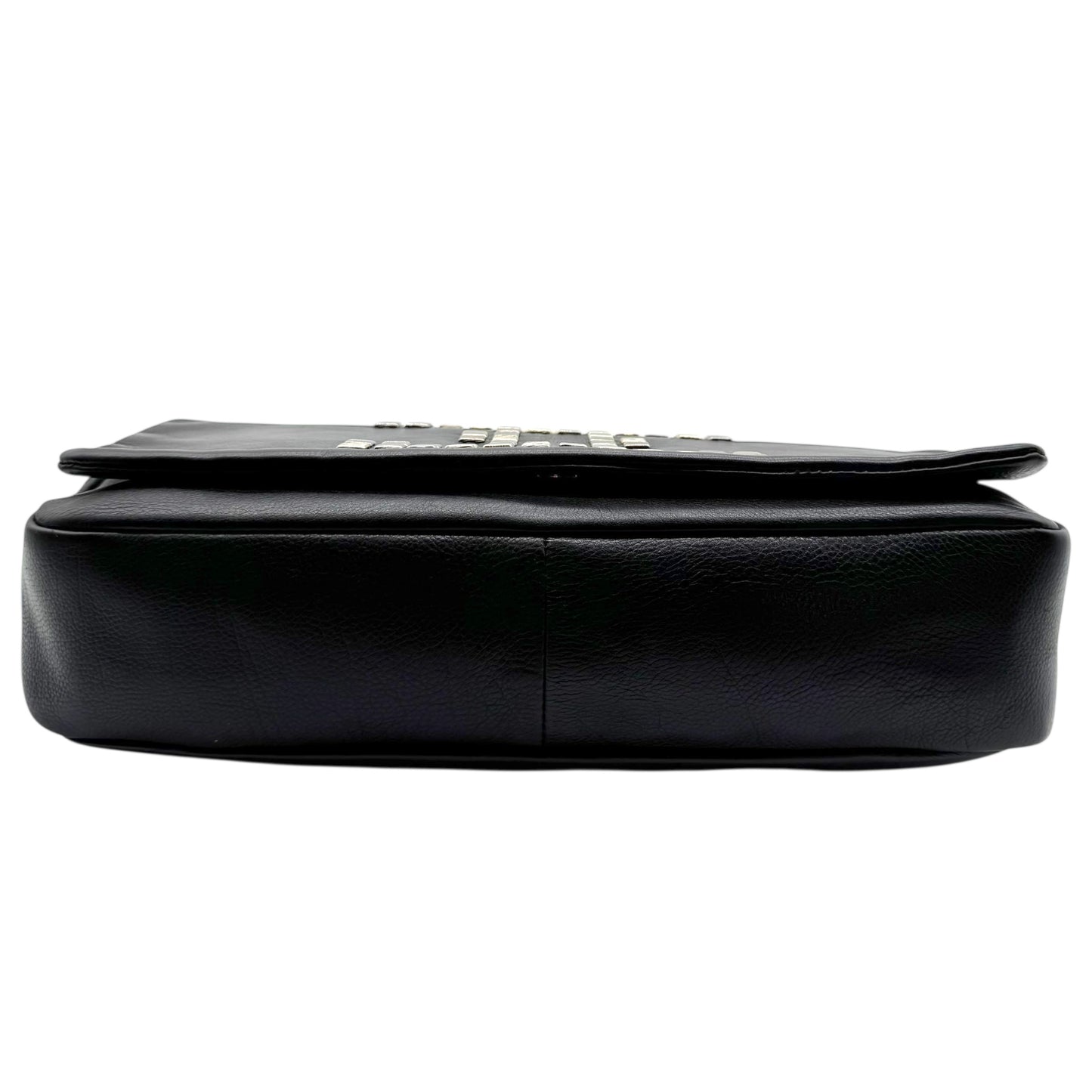 Chanel Black Lambskin CC Studded Logo East West Shoulder Bag 2008-09 - Outfit Repeater