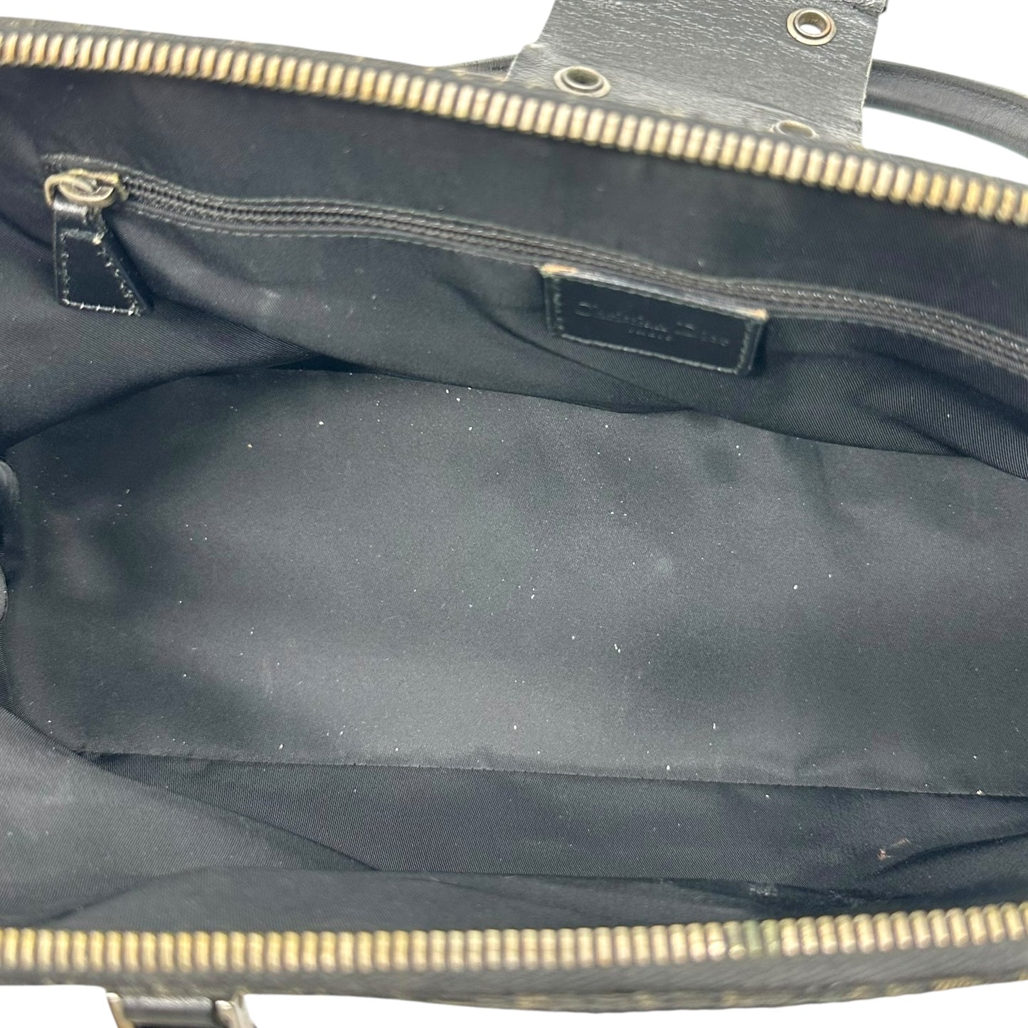 Christian Dior Black Trotter Monogram Street Chic Bowler Bag