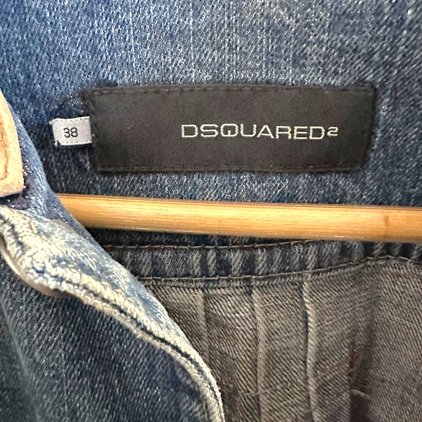 Dsquared2 Embroidered Crop Denim Jacket